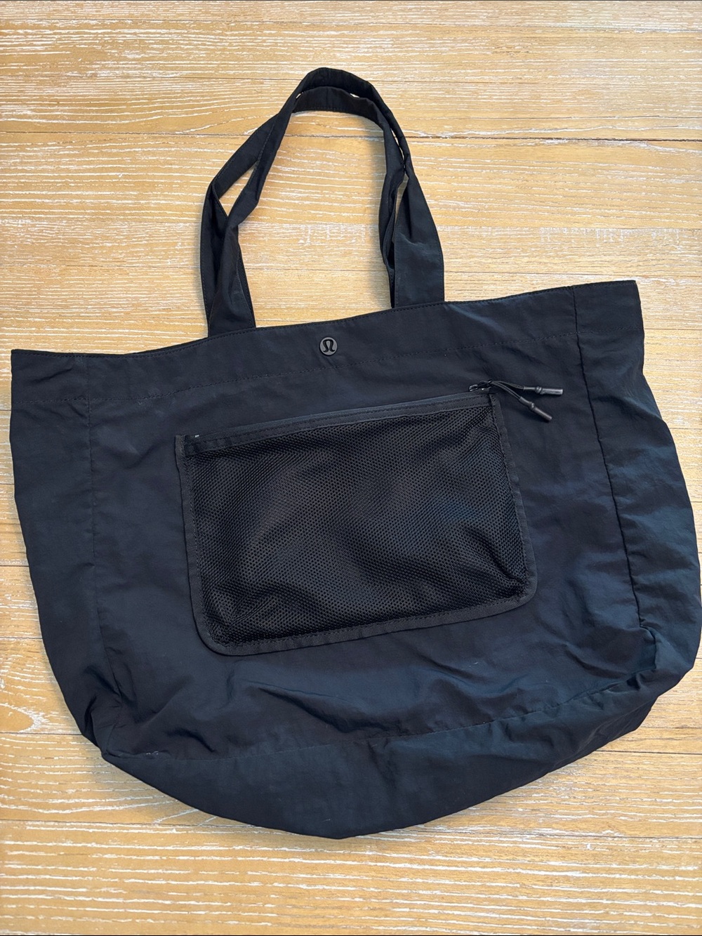 lululemon athletica Black Mesh Front Tote